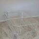 Table basse en verre acrylique transparent
