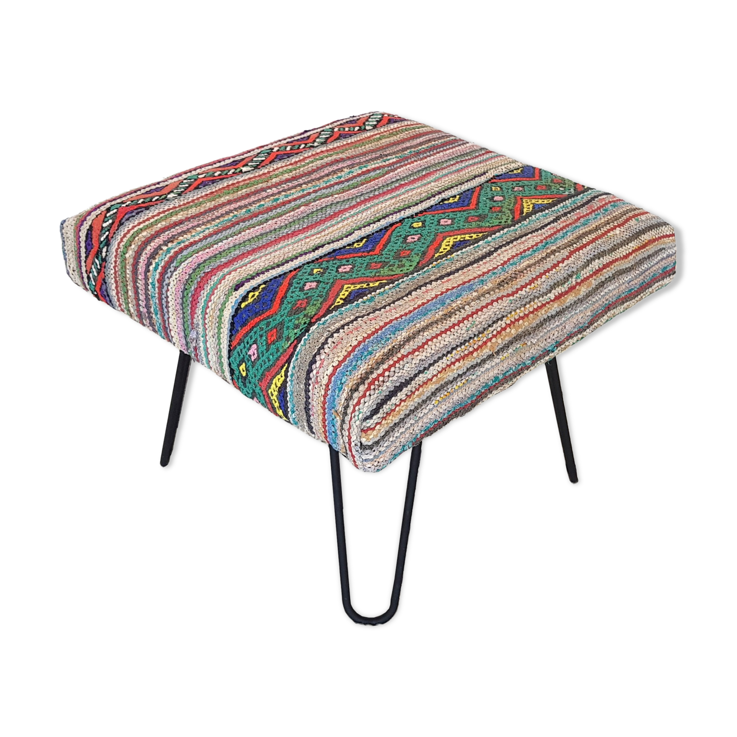 Kilim Ottoman pouf
