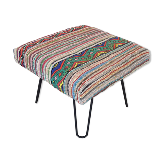 Kilim Ottoman pouf