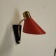Vintage wall lamp in brass and metal 1950s
