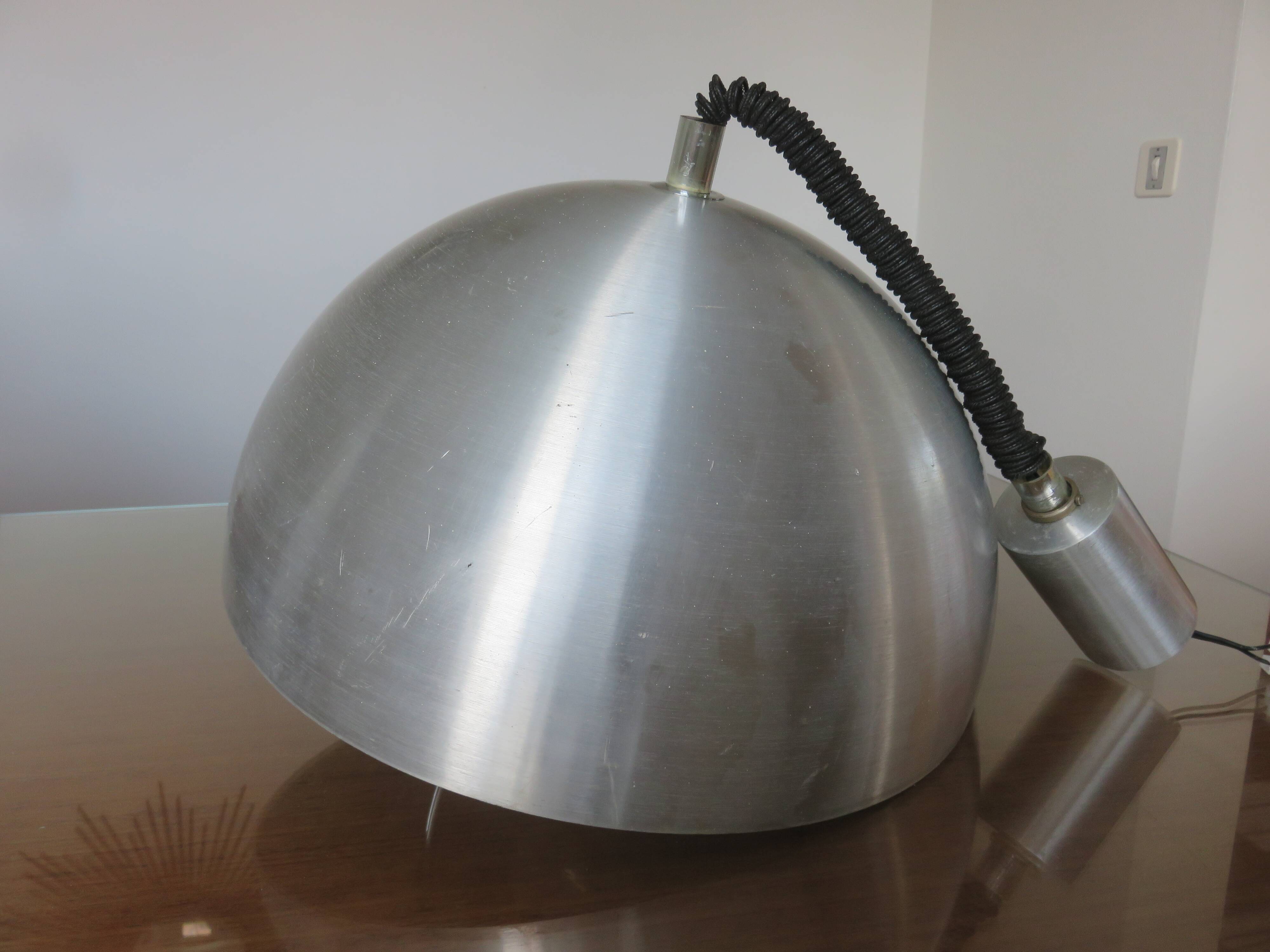 Suspension vintage monte et baisse en aluminium typique 1970