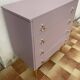 commode vintage vieux rose restaurée