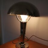 Chrome mushroom lamp