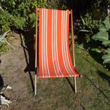 Vintage orange and wood transat