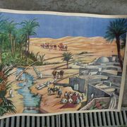 School poster editions nightingale N° 43 and 44 the rice field and the oasis