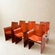 Set of 6 original “Korium” chairs by Tito Agnoli