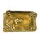Art Nouveau business card holder, brass, Poland, 1930s