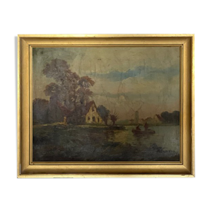 huile sur toile paysage