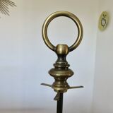 Bronze hot water bottle lamp with 3 lights