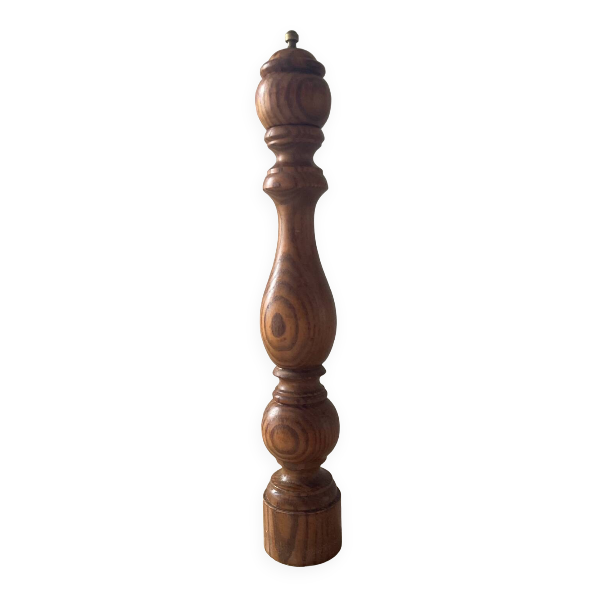 Large vintage Delbru wooden pepper mill