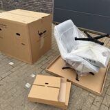 Vitra Eames Lounge Chair XL + Ottoman, Black leather & Santos Rosewood