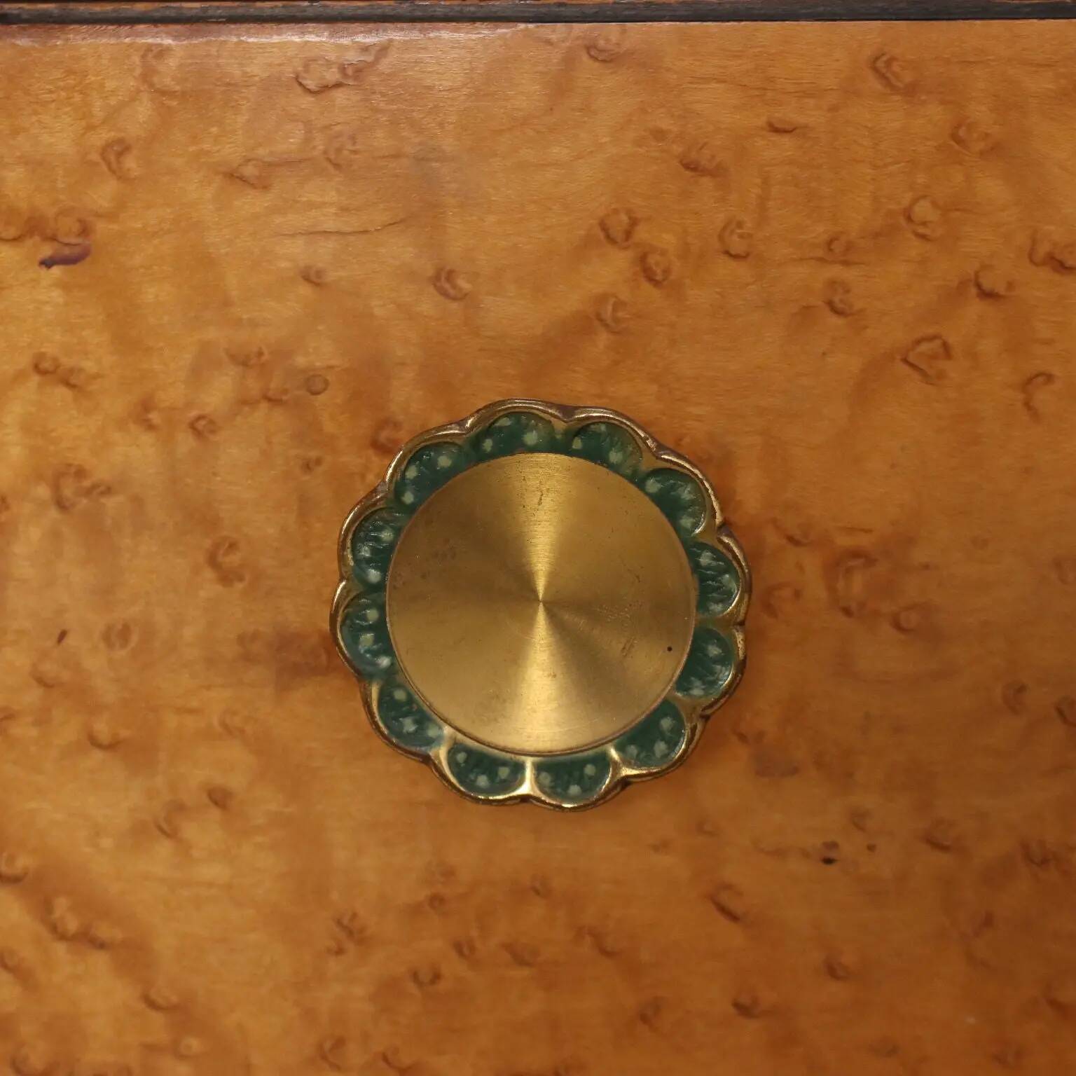Buffet vintage Palazzi dell'Arte Cantù en noyer et laiton, Italie, années 1940