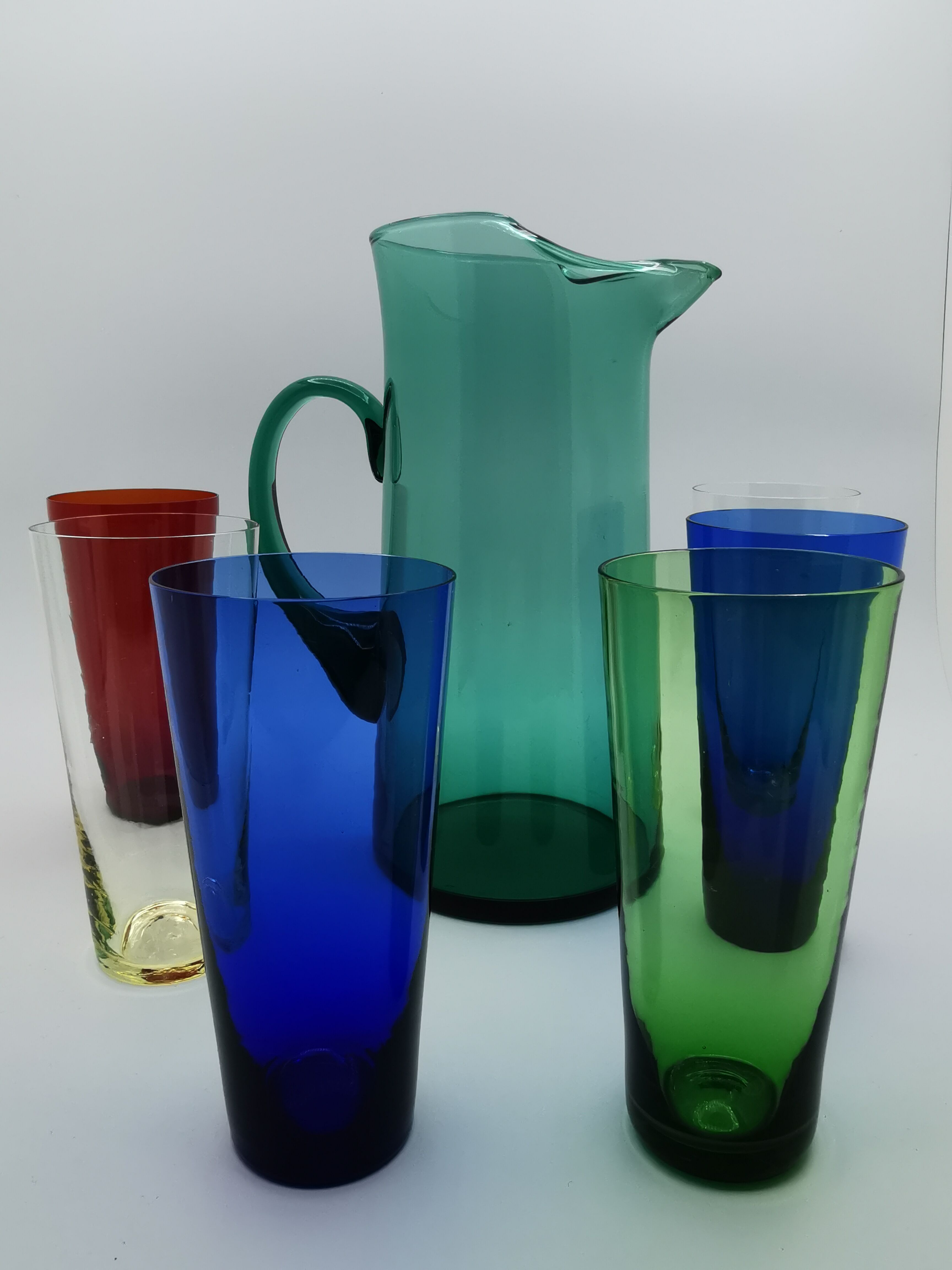 Vintage 1960s glass orangeade service