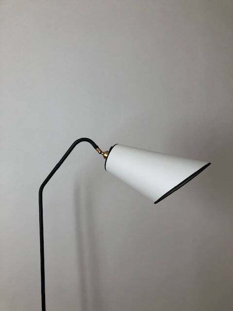 Tablet floor lamp and magazine holder 1960