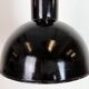 Black Enamel Industrial Pendant Lamp from AEG, 1930s