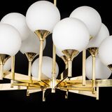 Stunning Sputnik chandelier by Kaiser, Germany, 1970s.