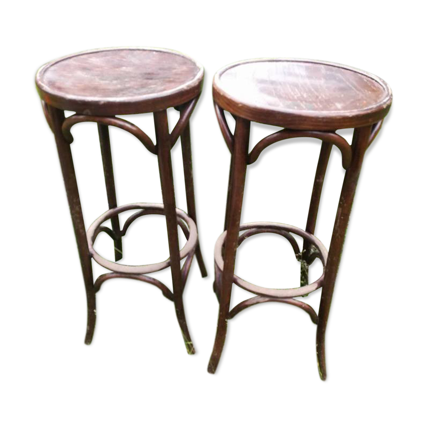2 bar stools bistro style