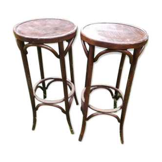 2 bar stools bistro style