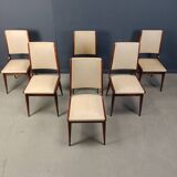 Set of 6 mid century italian dining chairs, 1950s - set of 6