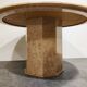 Round italian marble dining table 1970s