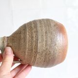 Carafe or vase in ancient glazed stoneware French pottery.