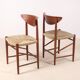 6x Peter Hvidt & Orla Mølgaard-Nielsen dining chair Model 316 in teak