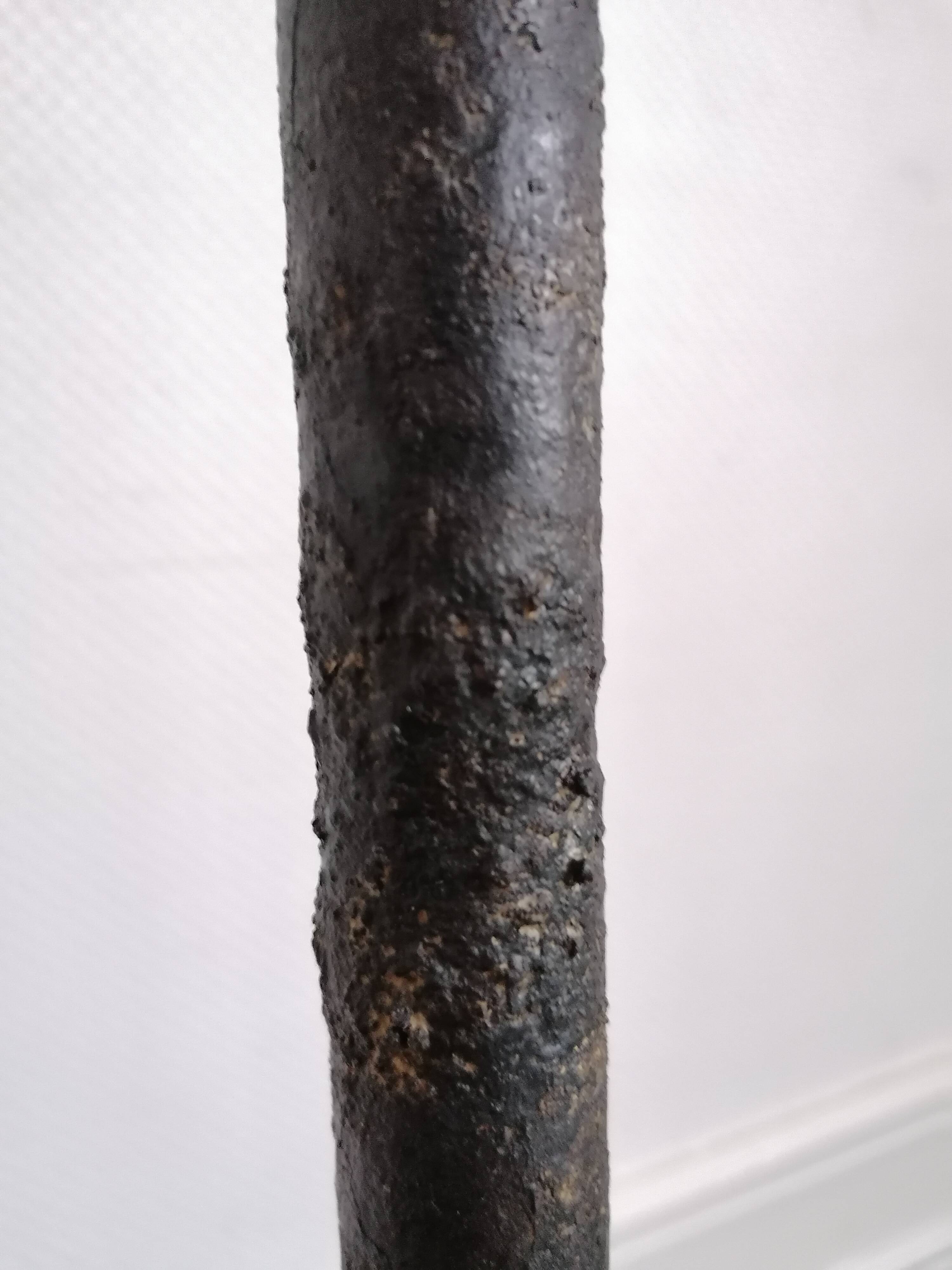 Tripod lamp in wrought iron