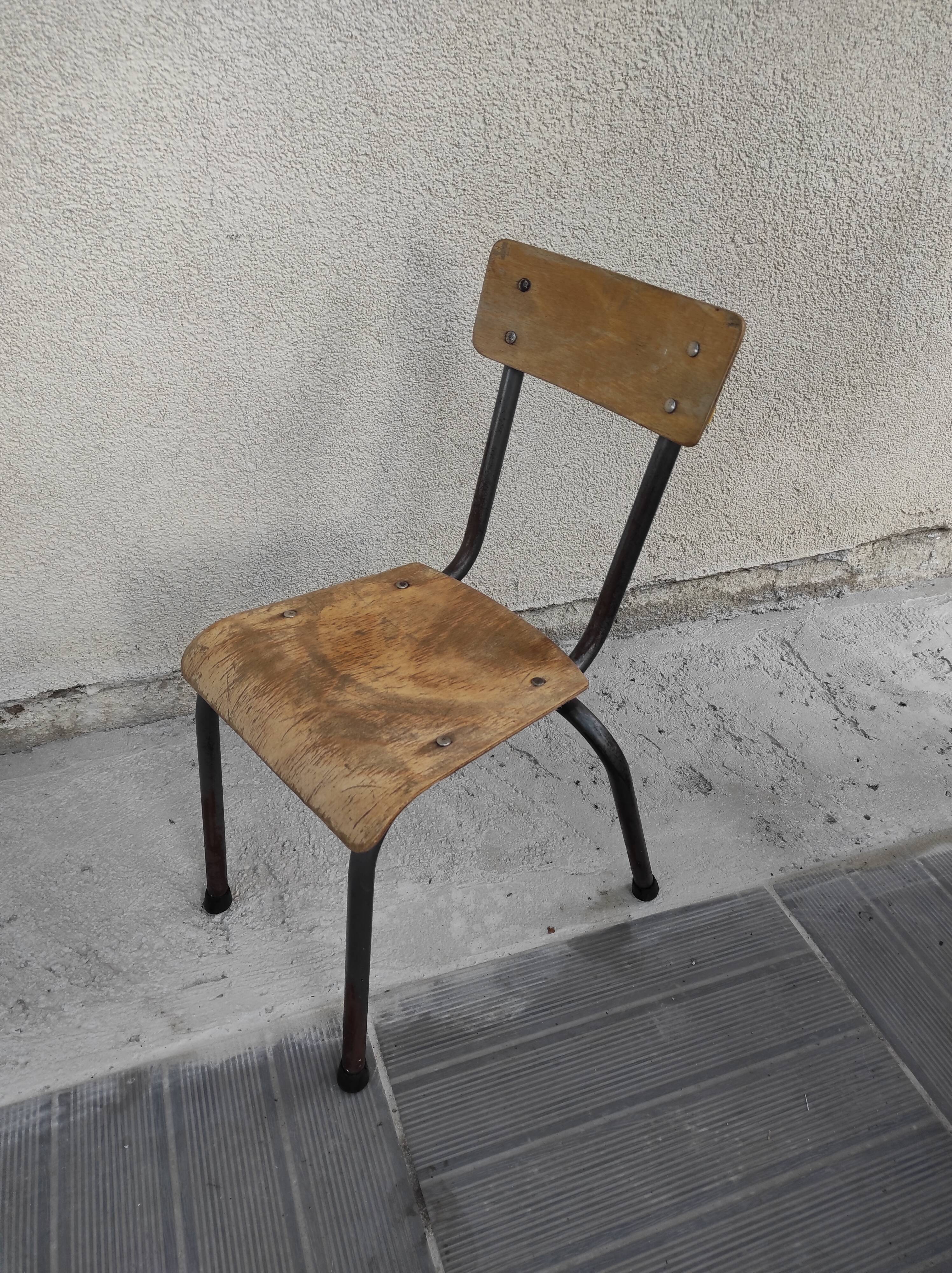 School chair child kindergarten chair 1960