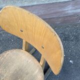 Set de 6 chaises d’école adulte Casala vintage design 1960