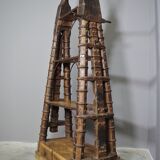 Ancient Indian library made of teak wood