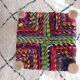 50 cm clogged stool made of lemon and recycled cotton