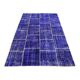 Distressed vintage turkish patchwork rug 218x151 cm wool medium
