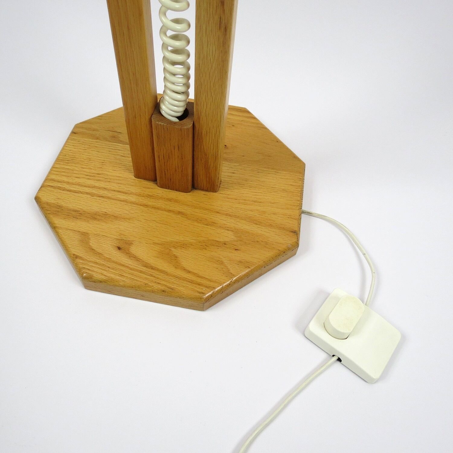Wooden floor lamp, 1970s
