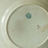 Sarreguemines earthenware plate, Minton decor, model n° 248 8