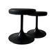 Tabourets tulipe noir , design 1970