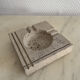 Square ashtray rough stone