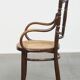 Original vintage Thonet bistro design chair with armrests