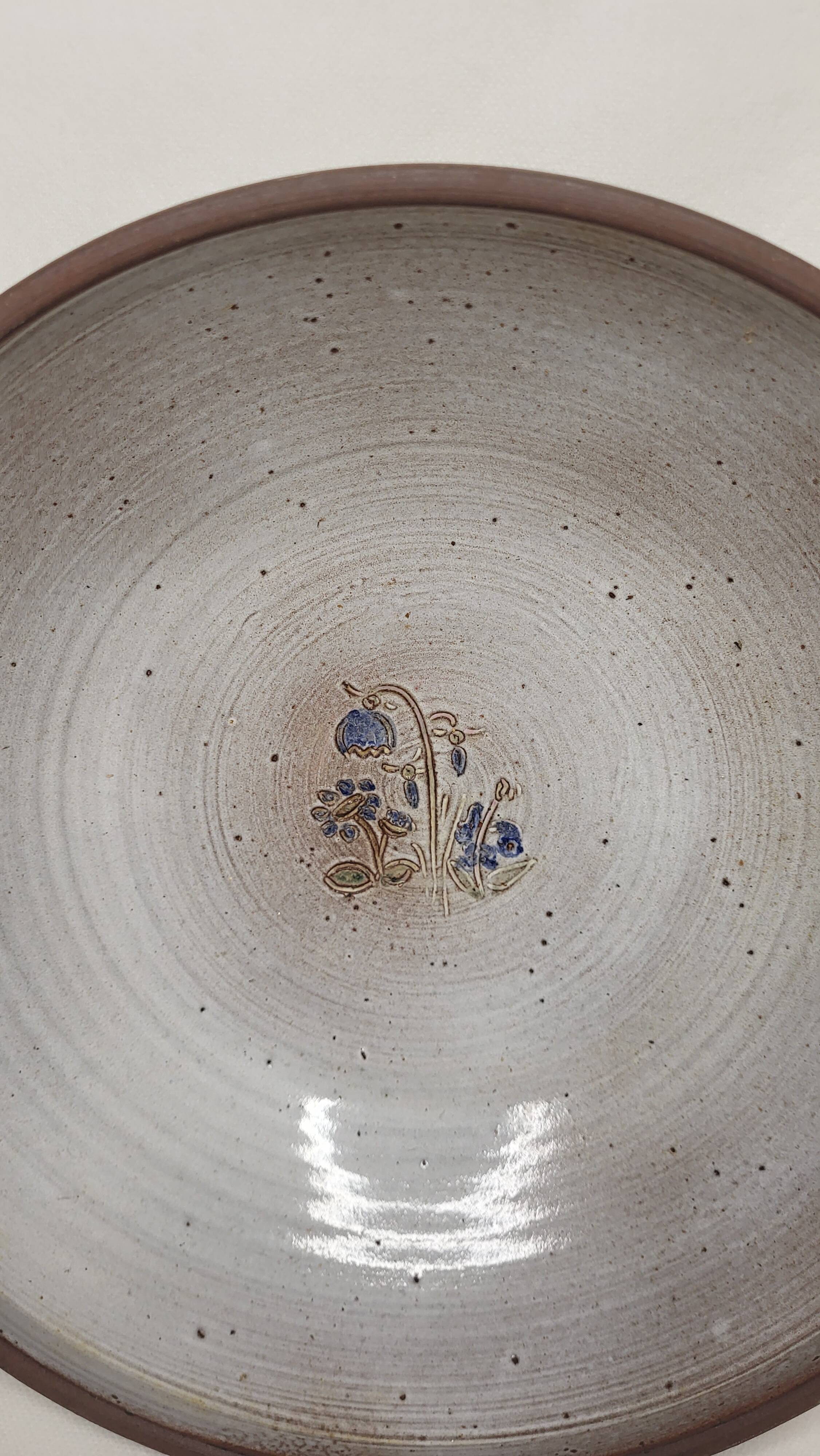 Stoneware salad bowl by J&N Pierlot Ratilly Puisaye