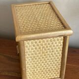 Coffret rotin boîte à bijoux
