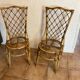 Pair of vintage rattan chairs Louis Sognot