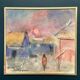 Original Swedish Oil on Panel – “Figure in Landscape” by Poul K. Jörgensen