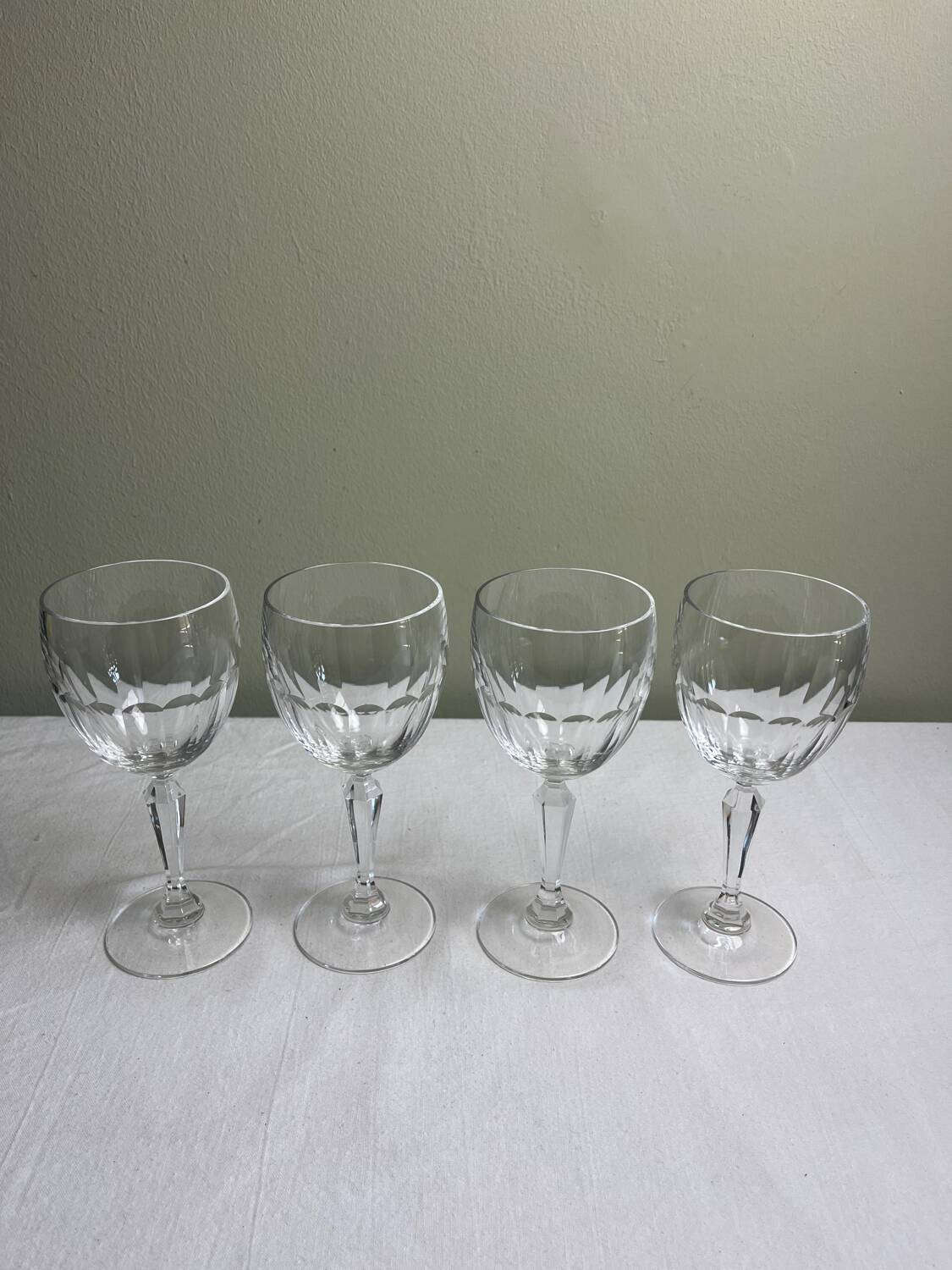 Crystal wine glass