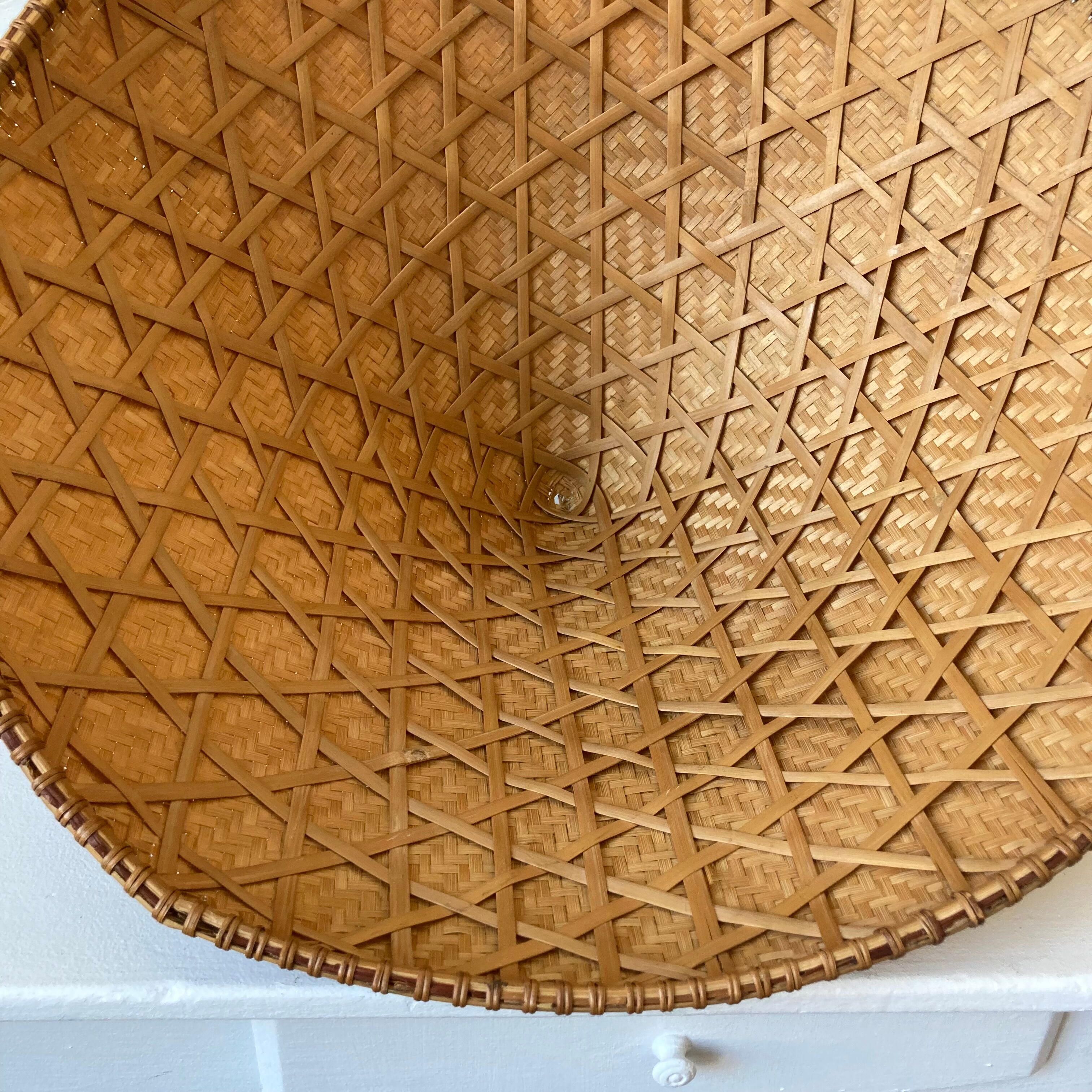 Chapeau asiatique tressé