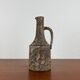 Brutalist vintage studio pottery vase carafe by Gerhard Liebenthron, 1970s.