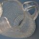 Special crackled glass pitcher with spikes