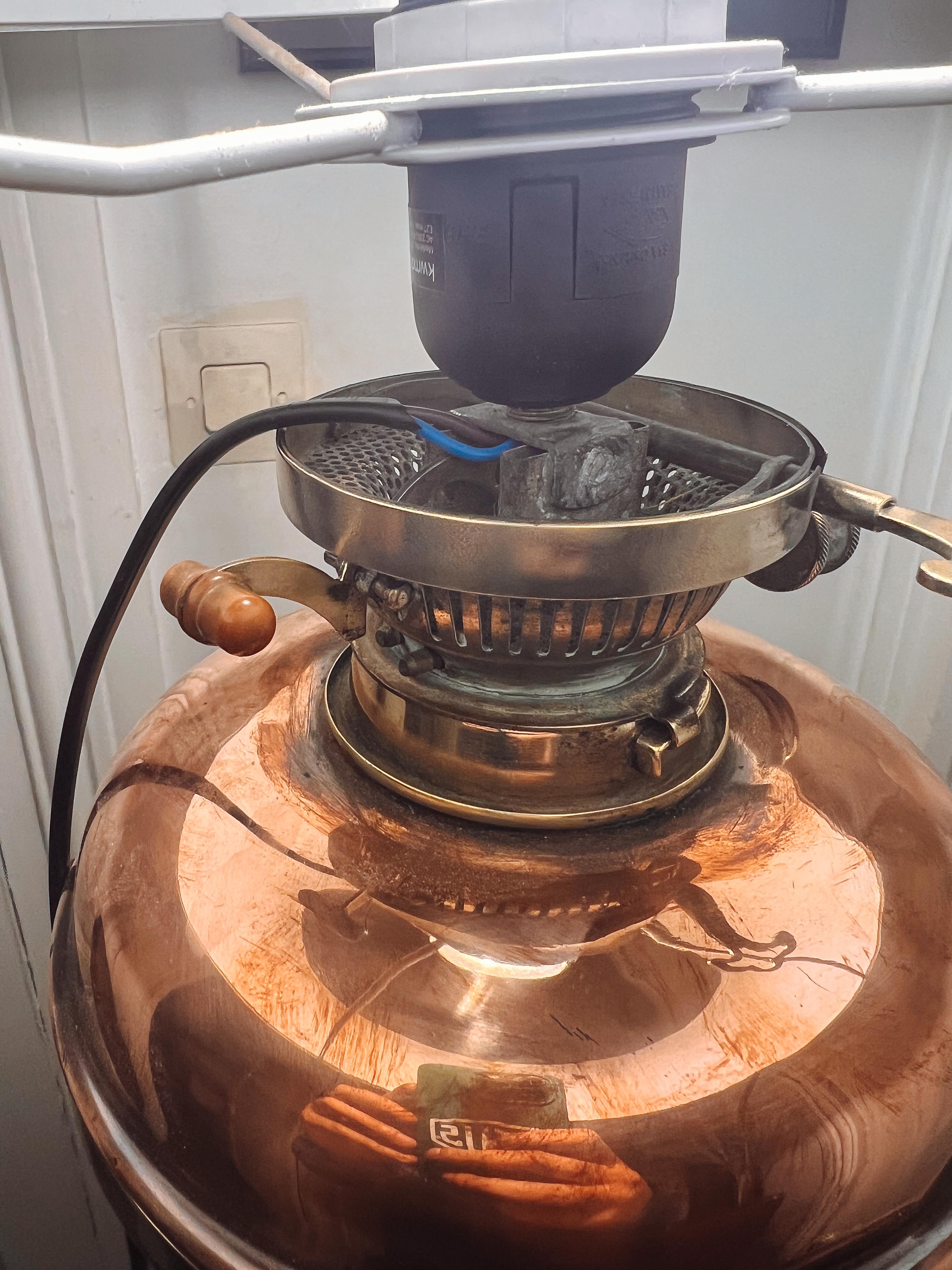 Art nouveau lamp Hinks's Boler N°2 duplex