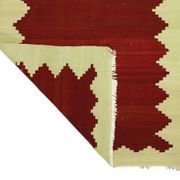 Vintage Minimalist Turkish Kilim Rug 133x213 cm Handmade Wool