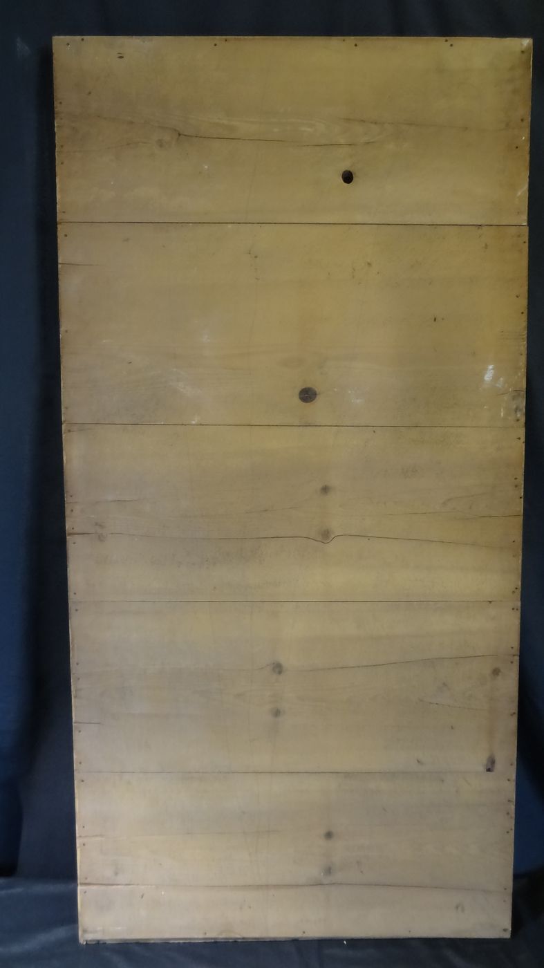 Gilded stucco mirror with gold leaf, H 152 cm