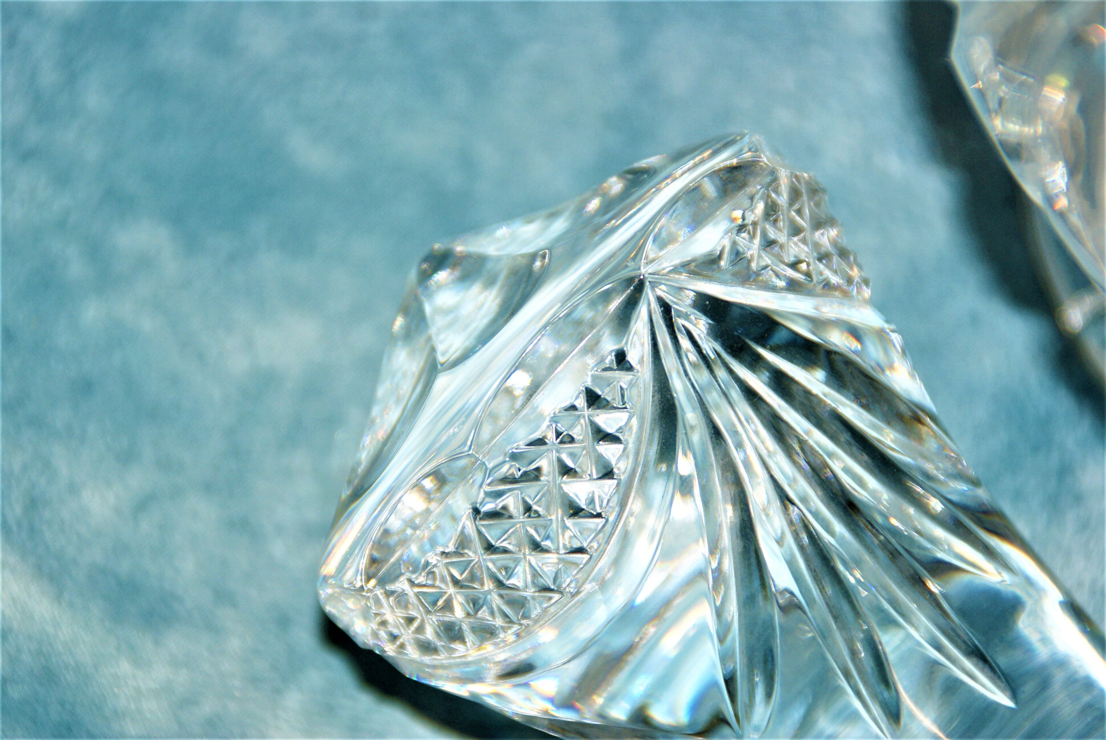 Carafe ewer for wine or water crystal cross of lorraine