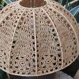 Signed 70s sandstone lamp